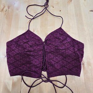 SHEIN Boture Sweetheart Neck Crop Top Size Extra Large XL Corset style Halter